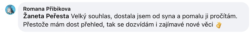 Facebookový komentár čitateľky Mačacej biblie